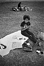 Lea, black and white, analog