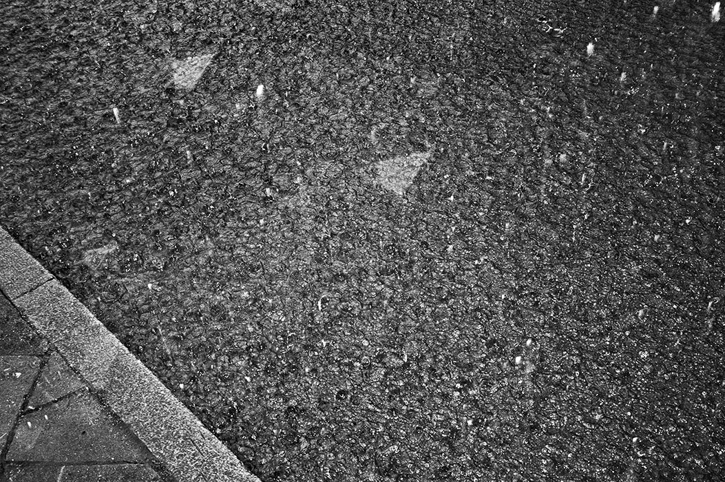 Regen, rain, analog, schwarz weiss, s/w, black and white, b/w