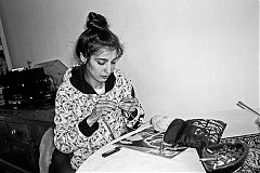 analog, Olympus mju 2, Olympus mju II, Crochet, crochet Olympusmju2, kodak tmax400, Tmax400, bw, sw,